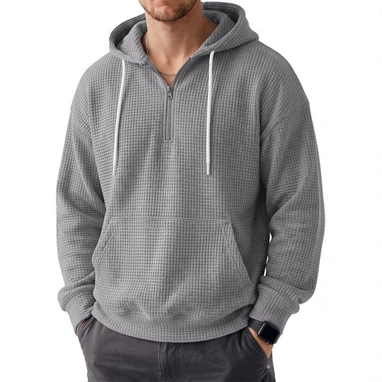 Herren Bequemer Kapuzenpullover mit Reißverschluss Nord Taschen