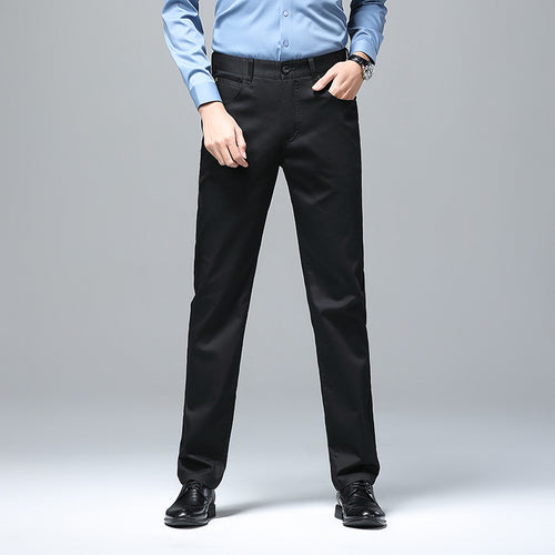 Herren Stretch-Chinohose mit geradem Schnitt und Bügelfalte Nord Taschen
