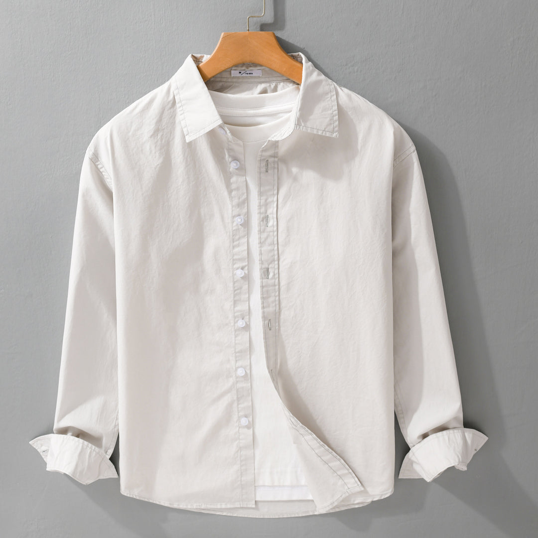 Herren Lässiges Layering-Hemd mit integriertem T-Shirt-Einsatz Nord Taschen