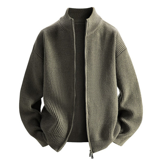 Herren Modische Strickjacke mit hohem Kragen Nord Taschen 1787964733