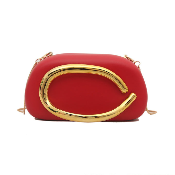 Damen-Clutch mit edlem Metallgriff Nord Taschen