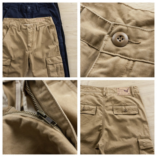 Herren Cargo-Hose mit taperter Passform, Utility-Taschen und verstärkten Nähten Nord Taschen
