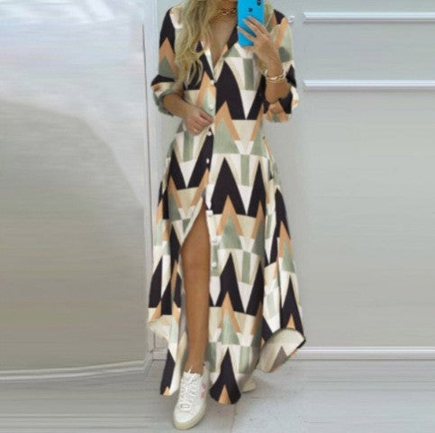 Damen Kimono-Robe mit Printdesign