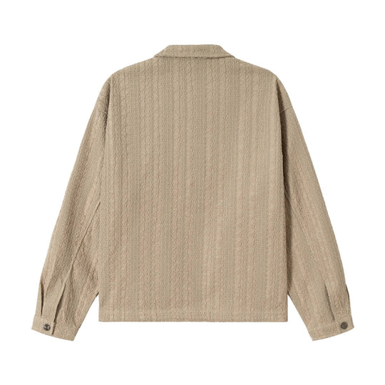 Unisex Texturierte Boxy-Blousonjacke mit durchgehendem Reißverschluss Nord Taschen