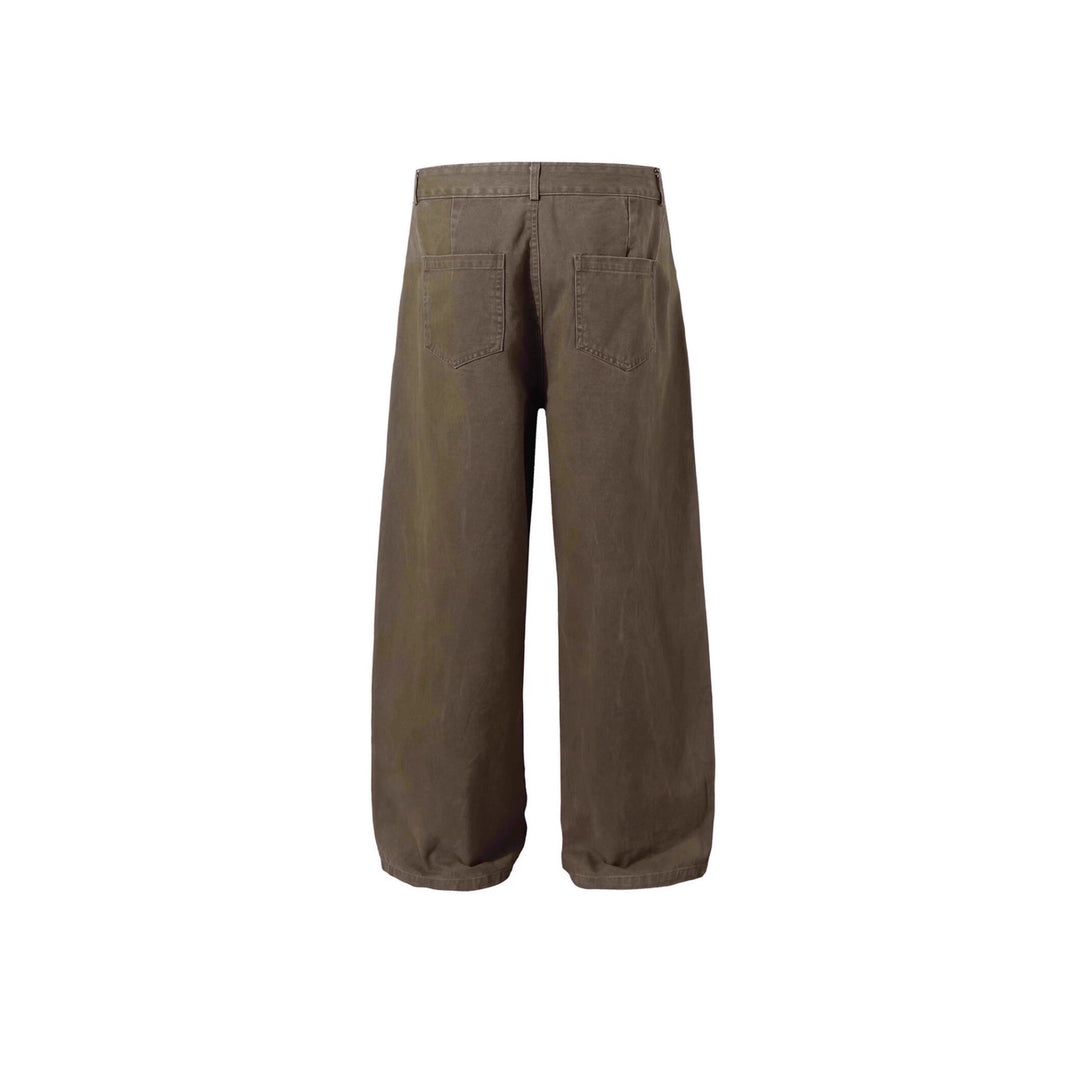 Damen Weitgeschnittene Hose mit Bundfalten Nord Taschen