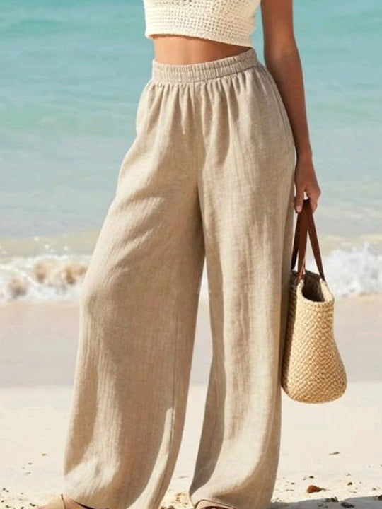 Damen weite Palazzohose Nord Taschen