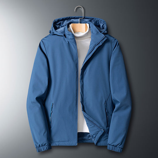Herren Leichte Softshelljacke mit Kapuze, wind- und wasserabweisend Nord Taschen