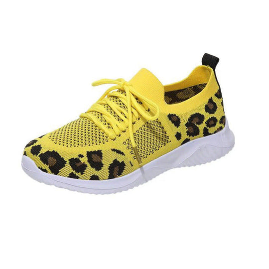 Damen Atmungsaktive Sneakers im modernen Leopardenmuster