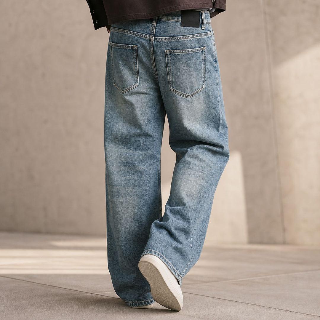 Damen Weite High‑Waist Jeans aus Vintage‑Denim Nord Taschen