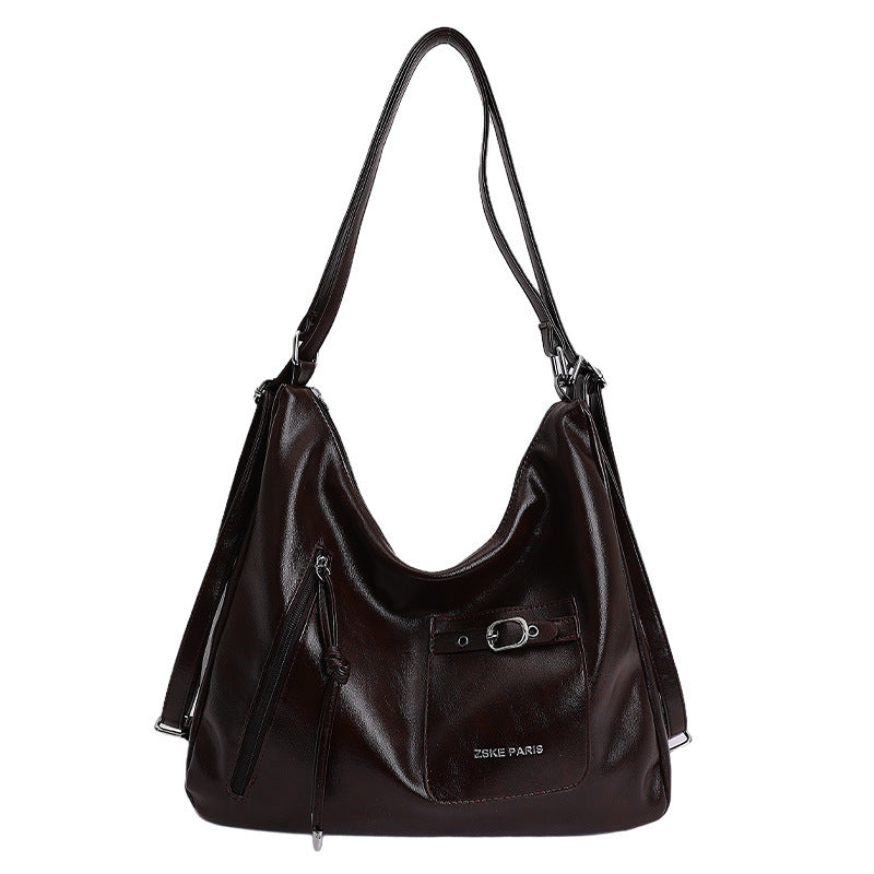 Damen Hobo-Tasche aus schmeichelndem Kunstleder mit praktischen Fächern Nord Taschen