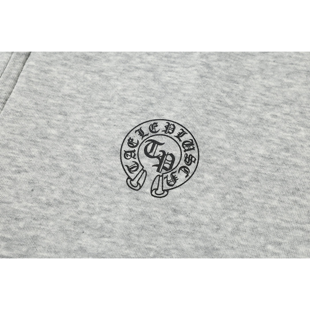 Unisex Kapuzenpullover im Urban‑Gothic‑Print mit geripptem Saum Nord Taschen