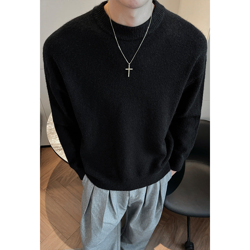 Herren Modischer Rundhals-Pullover Nord Taschen