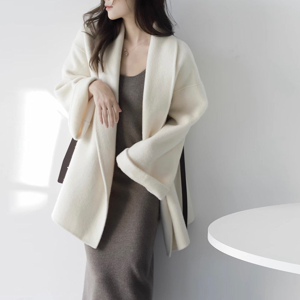 Damen Schicke und elegante Wickeljacke Nord Taschen