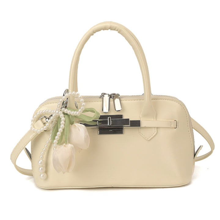 Damen modische Handtasche mit blumiger Schmuckverzierung Nord Taschen