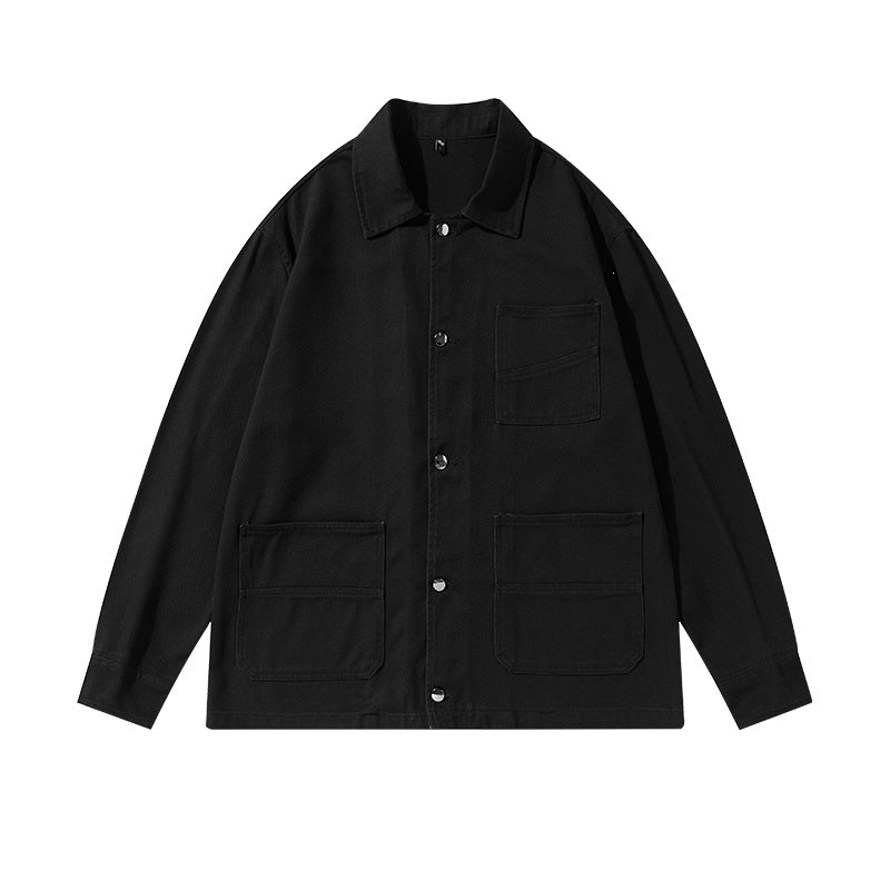 Unisex Oversize-Arbeitsjacke im Overshirt‑Stil aus Canvas mit aufgesetzten Taschen Nord Taschen