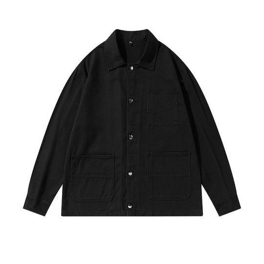 Unisex Oversize-Arbeitsjacke im Overshirt‑Stil aus Canvas mit aufgesetzten Taschen Nord Taschen