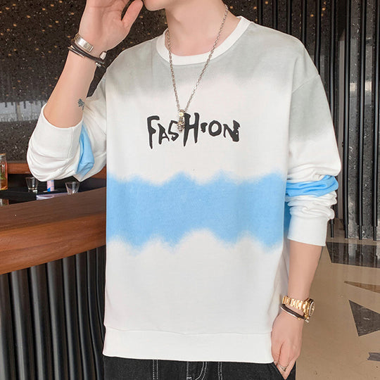 Herren Oversize Sweatshirt mit Batik-Wellenprint und Statement-Logo Nord Taschen