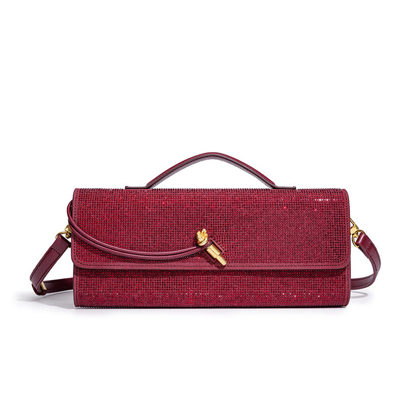 Damen Clutch mit glitzerndem Strass Nord Taschen