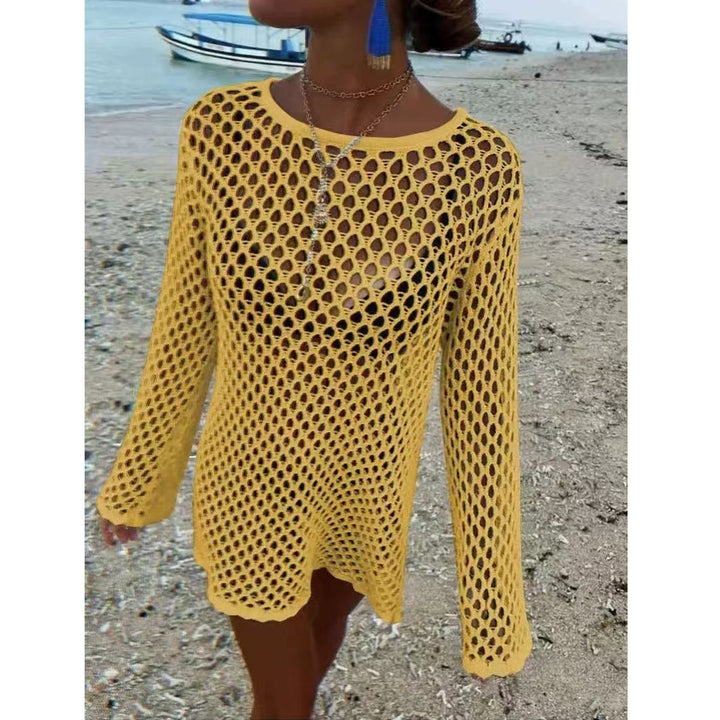 Damen Netz-Strandkleid