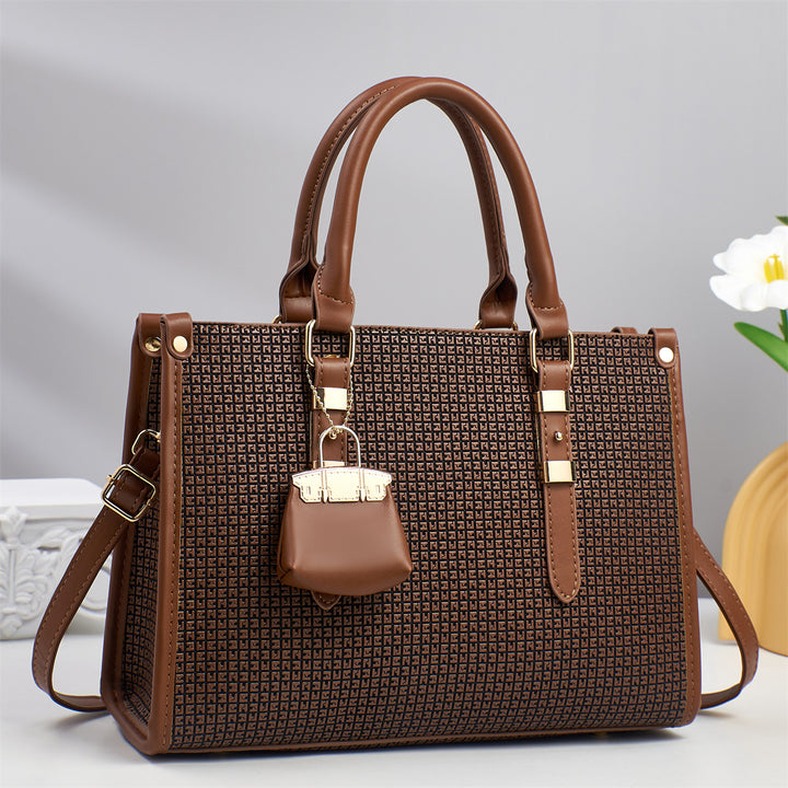 Damen strukturierte Handtasche mit abnehmbarer Mini-Tasche Nord Taschen