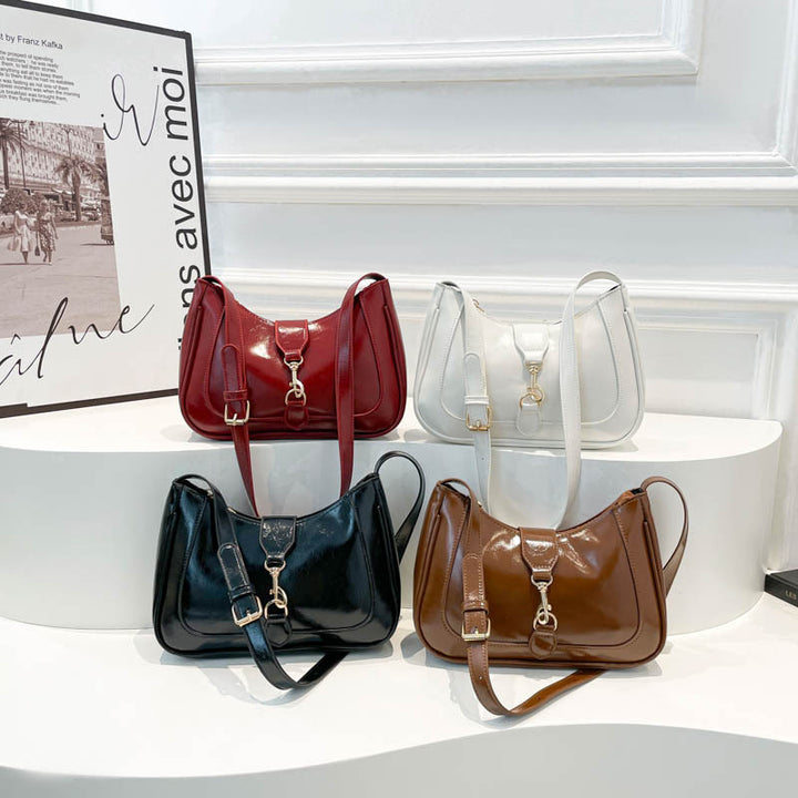 Damen Umhängetasche mit elegantem Glanz und vielseitigem Design Nord Taschen