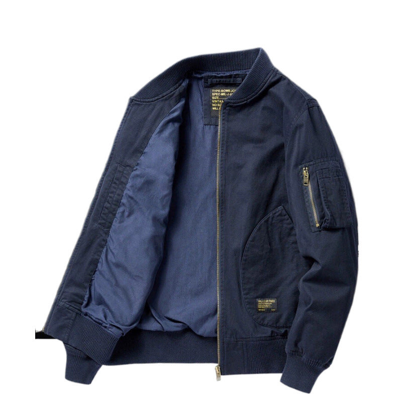 Herren Bomberjacke im Utility-Stil mit Ärmel‑Tasche und Rippbündchen Nord Taschen