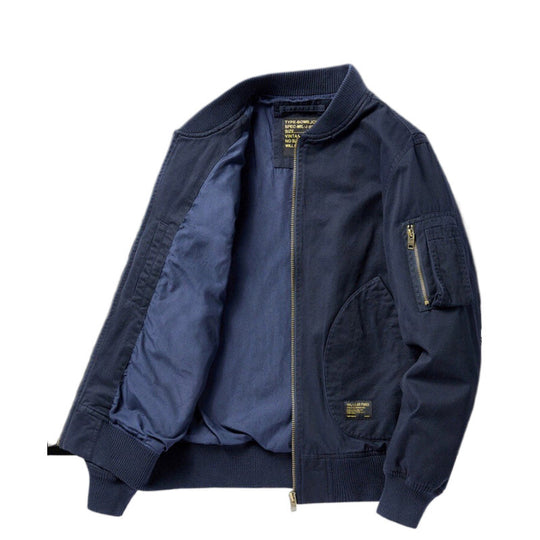 Herren Bomberjacke im Utility-Stil mit Ärmel‑Tasche und Rippbündchen Nord Taschen