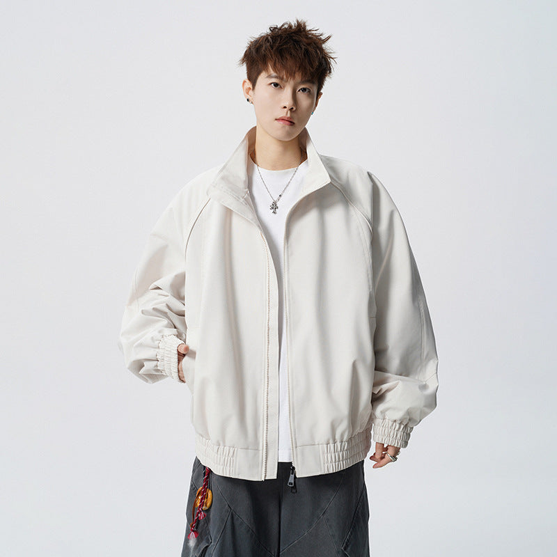 Unisex Oversized Windjacke mit Stehkragen und Raglanärmeln Nord Taschen