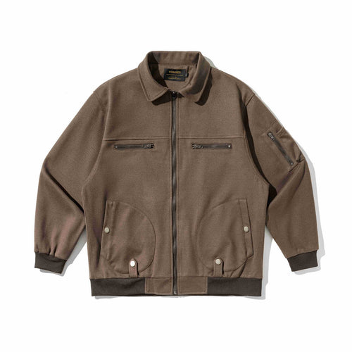 Herren Kurzblouson im Utility‑Style mit gesteppter Front, Zip‑Brusttaschen und Rippbündchen Nord Taschen