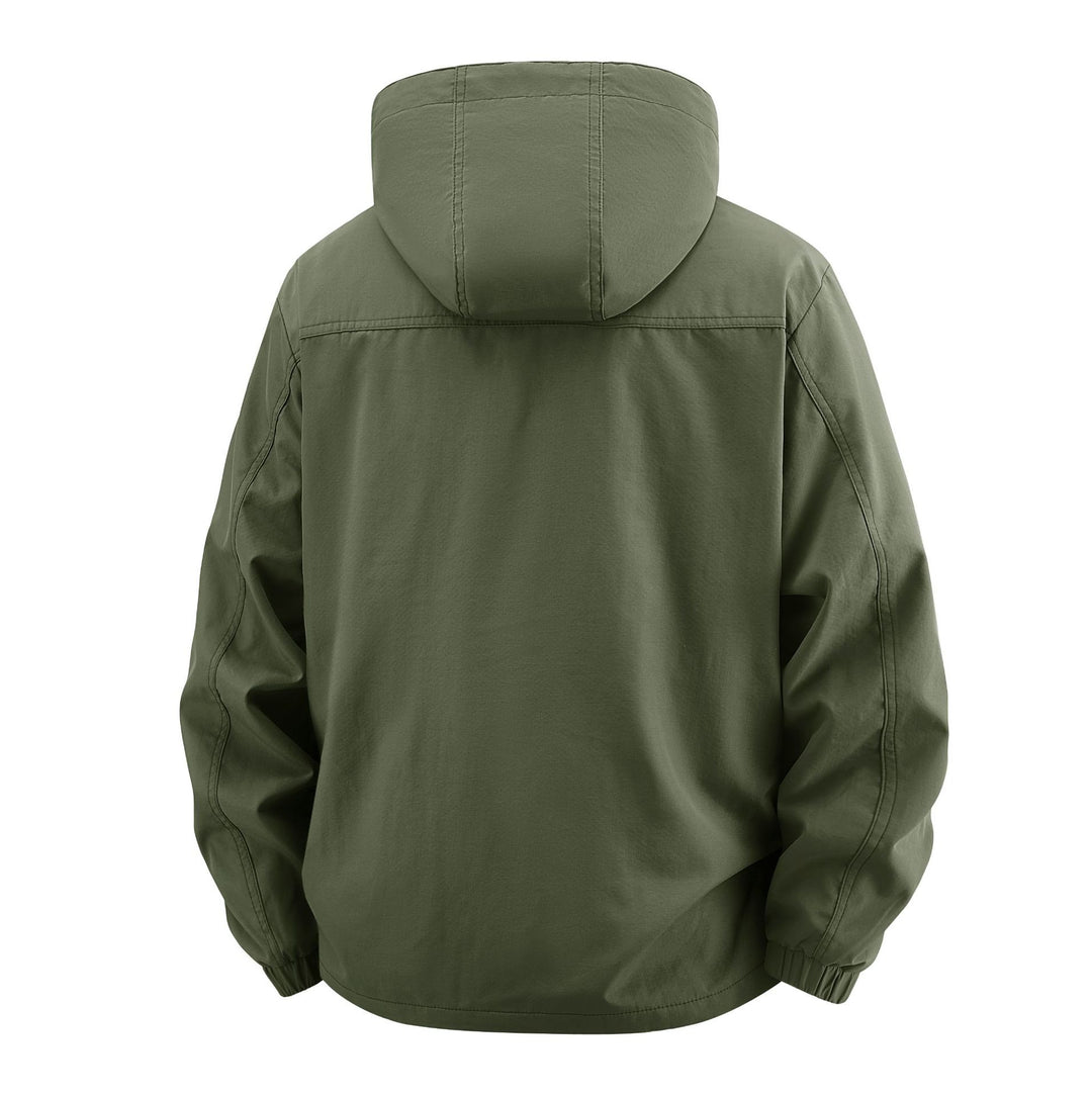Herren Field‑Utility‑Outdoorjacke mit Kapuze, Multifach‑Taschen und Mesh‑Innenfutter Nord Taschen