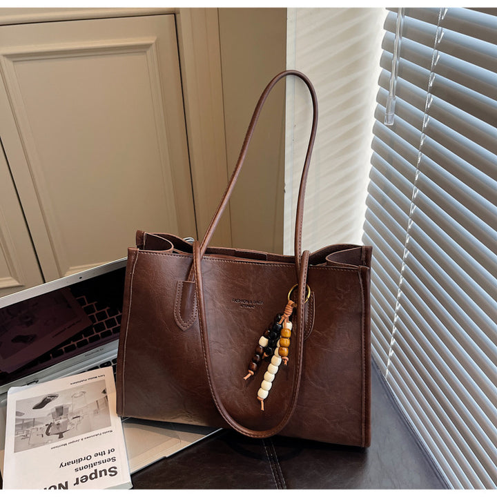 Damen Sportliche Shopper-Tasche mit charmantem Anhänger Nord Taschen