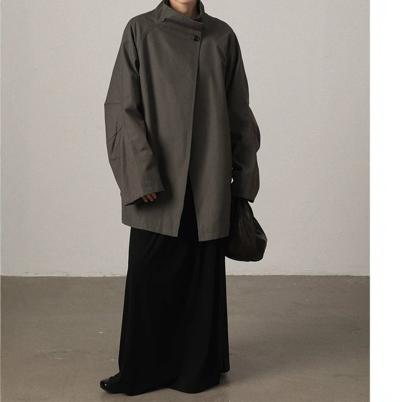 Damen Modische Langjacke Nord Taschen