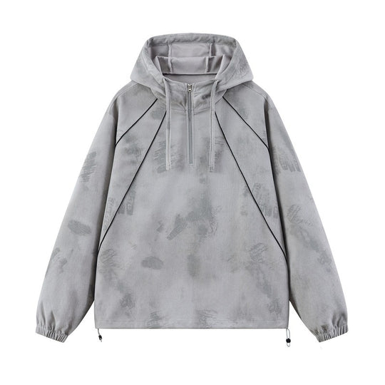 Damen Sportliche Kapuzenjacke mit seitlichen Reißverschlüssen Nord Taschen