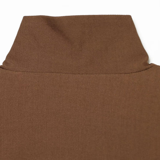 Damen Boxy Cropped Utility-Jacke mit hohem Stehkragen und Pattentaschen Nord Taschen