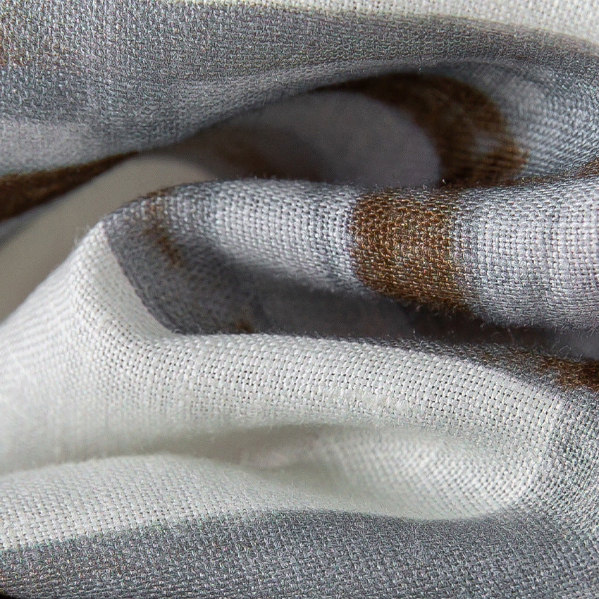 Damen A‑Linien‑Midirock mit hoher Taille und aquarelligem Karomuster Nord Taschen