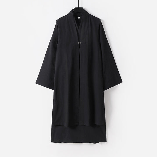 Unisex Langer Oversize-Kimono‑Mantel mit dezentem Knebelverschluss und weiter Silhouette Nord Taschen