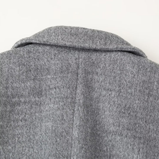 Damen Kurzblazer-Mantel aus Wollmix mit Reverskragen, Zwei-Knopf‑Verschluss und aufgesetzten Taschen Nord Taschen