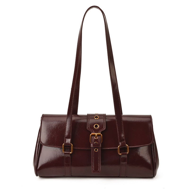 Damen elegante Handtasche mit strukturiertem Verschluss Nord Taschen