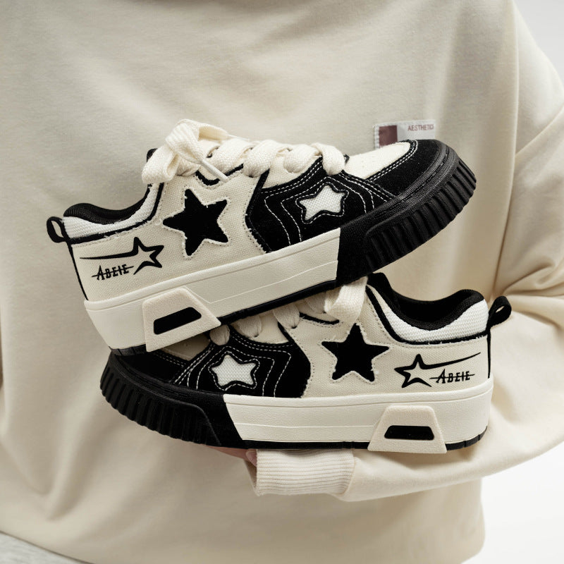 Damen Sneakers mit stilvollem Sternenmuster und bequemer Sohle Nord Taschen