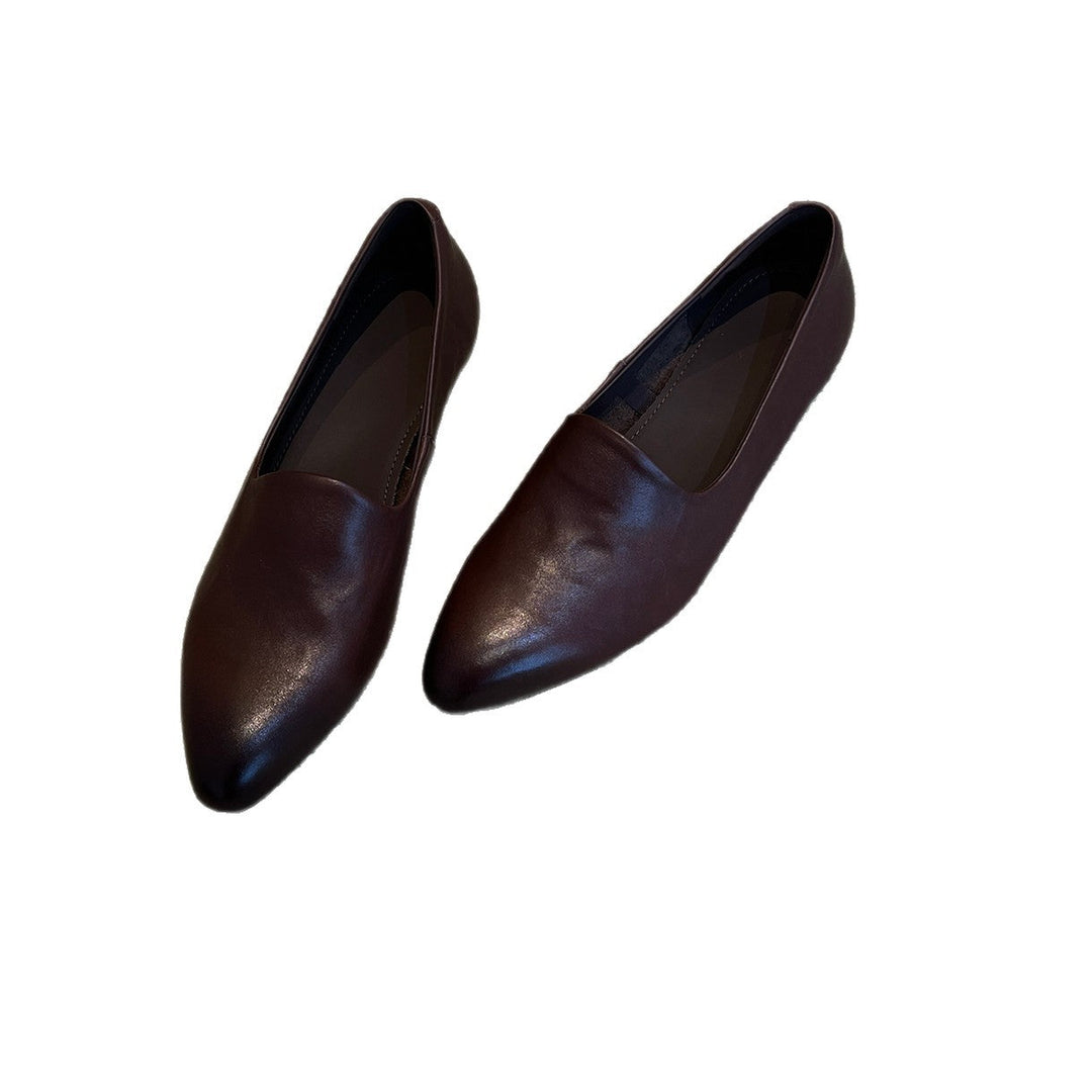 Damen elegante Slippers mit spitz zulaufendem Design und bequemem Fußbett