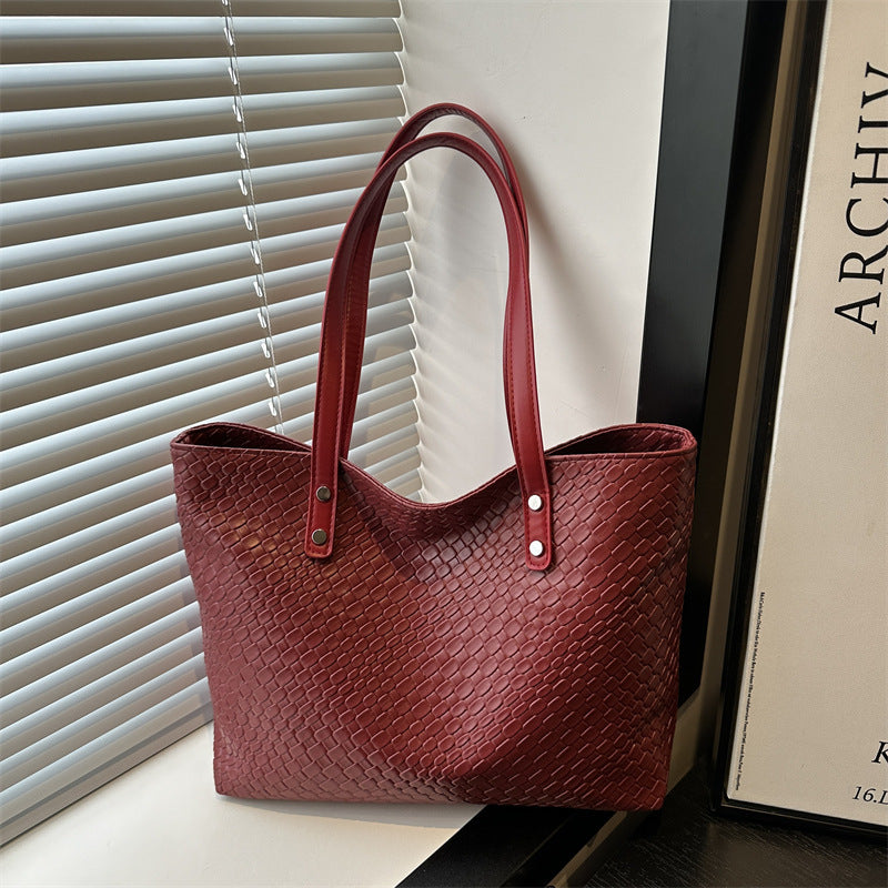 Damen elegante geflochtene Tragetasche Nord Taschen