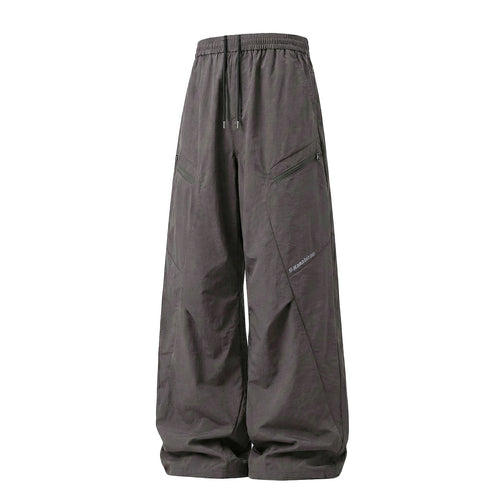 Unisex Weite technische Cargo-Hose mit Tunnelzugbund und Reißverschlusstaschen Nord Taschen