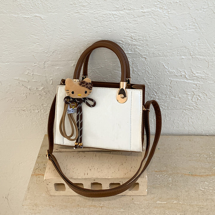 Damen elegante Handtasche mit strukturierter Oberfläche und abnehmbaren Tragegurten Nord Taschen
