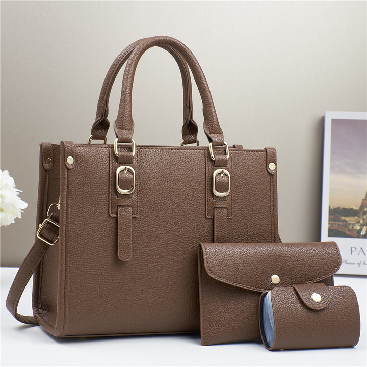 Damen elegante Handtasche mit abnehmbarer Mini-Clutch Nord Taschen