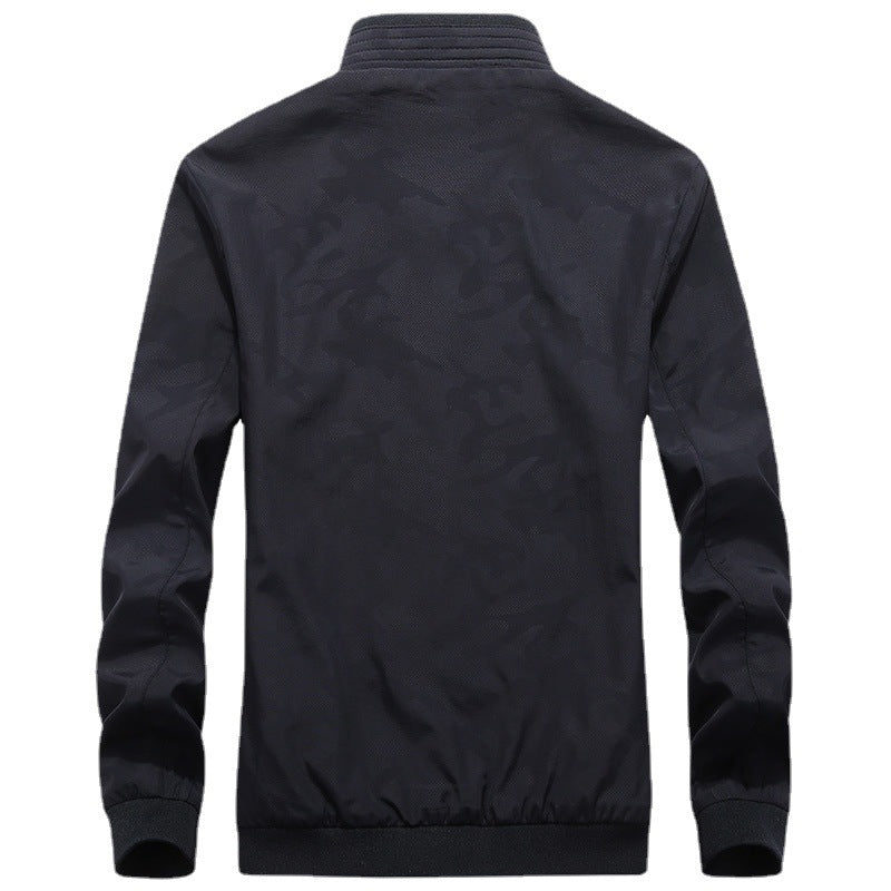 Herren Leichter Bomberblouson mit Mesh‑Futter, Reißverschlusstaschen und Stehkragen Nord Taschen
