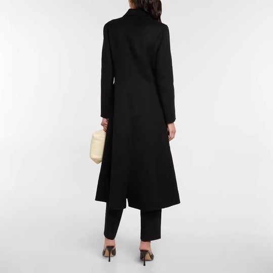 Damen Maxilanger Einreihiger Blazermantel mit cleanem Fall und Klappentaschen Nord Taschen