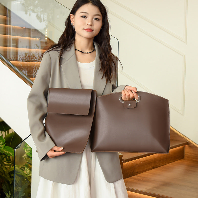 Damen elegante Aktentasche mit innovativer Handgriff-Lösung Nord Taschen