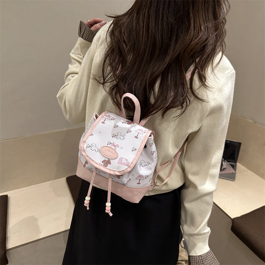 Damen Rucksacktasche mit spielerischem Design und praktischem Kordelzug Nord Taschen