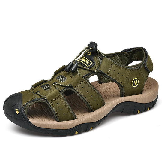 Herren Trekking-Sandalen mit verstellbarem Schnellschnürsystem und rutschfester Sohle