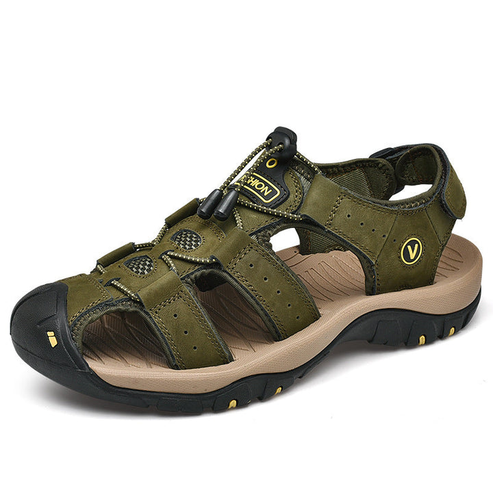 Herren Trekking-Sandalen mit verstellbarem Schnellschnürsystem und rutschfester Sohle